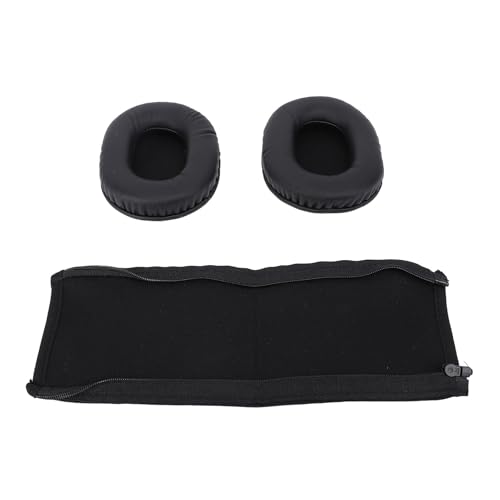 Komfortable Ohrpolster, Kopfbügelschutz-Set für M50X M40X M30X M20X Kopfhörer-Ersatzset mit Memory Foam, Proteinleder von Hiraith