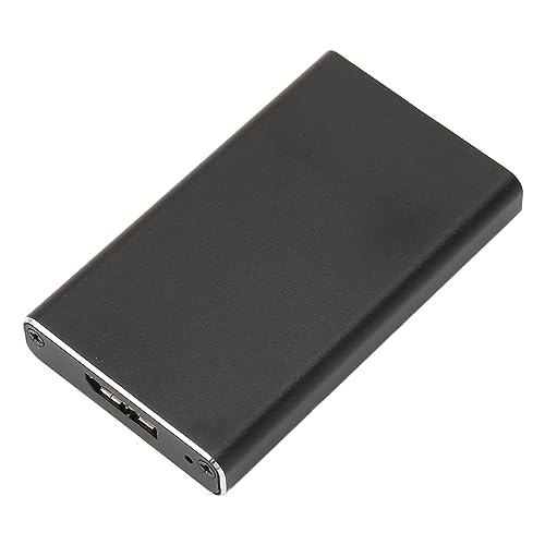 MSATA-SSD-Gehäuse, USB 3.0-zu-MSATA-Gehäuse, Ultraschlankes Gehäuse aus Aluminiumlegierung, Plug-and-Play-Unterstützung, UASP Smart Hibernate Mode für 30 X 25 Mm SSD von Hiraith