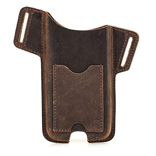 Hiram Custodia per cellulare in Pelle da Uomo Custodia universale per marsupio Fodero Con passante per Cintura,Sacchetti per telefono da Uomo von Hiram
