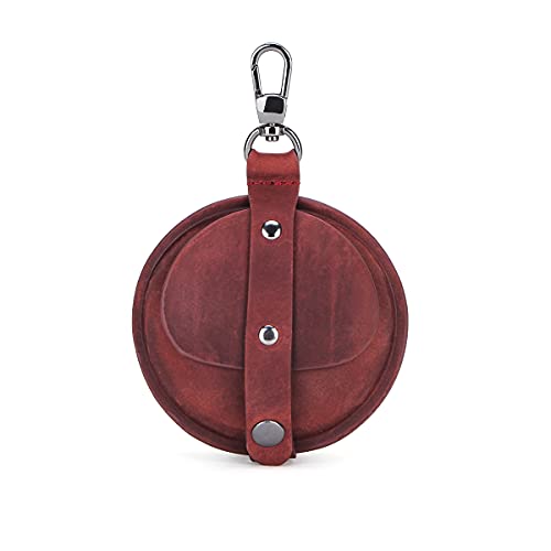 Hiram Echtleder-Kopfhörer-Etui, geeignet für Galaxy Buds Live, Tragbares Gehäuse mit hoher Kapazität von Hiram