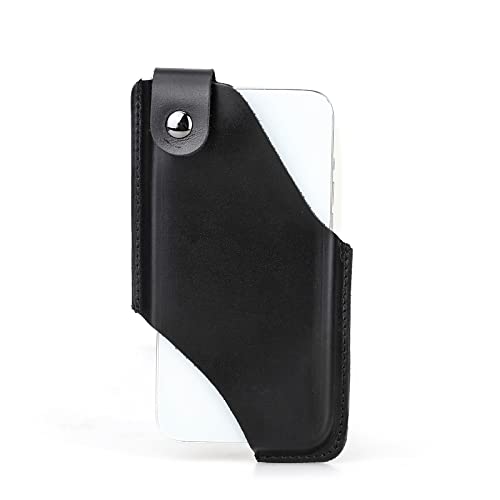 Hiram Leder Handy Holster Universal Hasp Hüfttasche Etui mit Gürtelschlaufe Handytaschen mit Kartenfach für Herren von Hiram