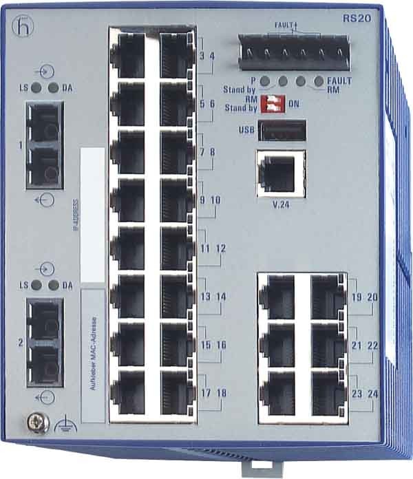 Hirschmann INET Ind.Ethernet Switch RS20-2400M2M2SDAE 943434043 Hirschmann INET Ind.Ethernet Switch RS20-2400M2M2SDAE 943434043 von Hirschmann INET