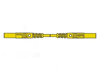 Contact Protected Injection-Moulded Measuring Lead 4Mm 25Cm / Yellow (Mlb/Gg-Sh 25/1) von Hirschmann