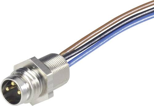 Hirschmann 933 147-001-100 Sensor-/Aktor-Einbausteckverbinder M8 Stecker, Einbau 0.50m Polzahl: 4 10 von Hirschmann