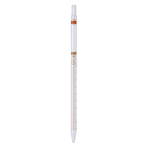 Hirschmann Borosilikatglas Messpipette, Klasse B, Transparent (Klar), Braun Graduiert, 25 ml Kapazität, 0.1 ml Teilung, 450 mm Länge von Hirschmann