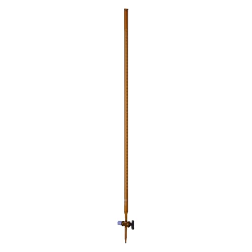 Hirschmann Duran Bürette, Gerader Glashahn, Klasse B, Braunglas, Weiß Graduiert, 10 ml Kapazität, 0,02 ml Teilung, 0,02 ml Toleranz, 500 mm Skalenlänge, 2 Stück Hirschmann Duran Bürette, Gerader Glashahn, Klasse B, Braunglas, Weiß Graduiert, 10 ml Kapazität, 0,02 ml Teilung, 0,02 ml Toleranz, 500 mm Skalenlänge, 2 Stück von Hirschmann