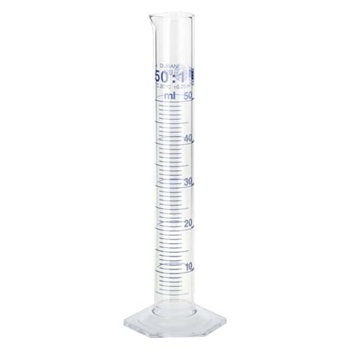 Hirschmann Duran Messzylinder, Klass B, Blau Graduiert, 5 ml Kapazität, 0,1 ml Teilung, 0,05 ml Toleranz, 115 mm Höhe, 2 Stück Hirschmann Duran Messzylinder, Klass B, Blau Graduiert, 5 ml Kapazität, 0,1 ml Teilung, 0,05 ml Toleranz, 115 mm Höhe, 2 Stück von Hirschmann
