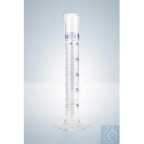 Hirschmann Duran Messzylinder, Klasse A, Blau Graduiert, USP, 10 ml Kapazität, 0,2 ml Teilung, 0,1 ml Toleranz, 140 mm Höhe, 2 Stück Hirschmann Duran Messzylinder, Klasse A, Blau Graduiert, USP, 10 ml Kapazität, 0,2 ml Teilung, 0,1 ml Toleranz, 140 mm Höhe, 2 Stück von Hirschmann