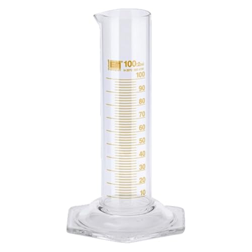 Hirschmann Duran Messzylinder, Niedere Form, Klass B, Braun Graduiert, 100 ml Kapazität, 1 ml Teilung, 0,5 ml Toleranz, 170 mm Höhe, 2 Stück Hirschmann Duran Messzylinder, Niedere Form, Klass B, Braun Graduiert, 100 ml Kapazität, 1 ml Teilung, 0,5 ml Toleranz, 170 mm Höhe, 2 Stück von Hirschmann