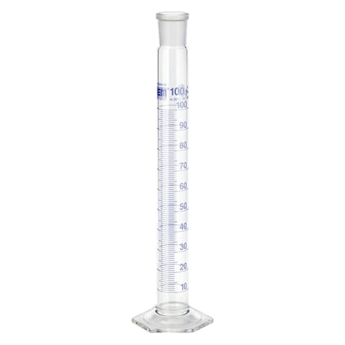 Hirschmann Duran Mischzylinder mit Polyethylene Stopfen, NS 45/40, Klasse B, Blau Graduiert, 2000 ml Kapazität, 20 ml Teilung, 10 ml Toleranz, 610 mm Höhe Hirschmann Duran Mischzylinder mit Polyethylene Stopfen, NS 45/40, Klasse B, Blau Graduiert, 2000 ml Kapazität, 20 ml Teilung, 10 ml Toleranz, 610 mm Höhe von Hirschmann