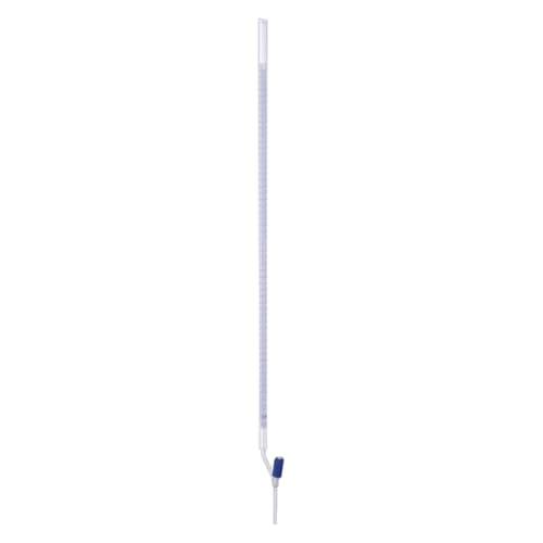 Hirschmann Duran Schellbach Bürette mit Seitlichem Glashahn, Klasse AS, Blau Graduiert, 50ml Kapazität, 0,1 ml Teilung, 2 Stück von Hirschmann