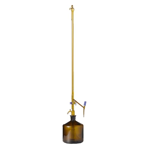 Hirschmann Duran Titrierapparat, Seitlicher PTFE-Spindelhahn, Klasse AS, Braunglas, Weiß Graduiert, 10 ml Kapazität, 0,02 ml Teilung, 500 mm Skalenlänge Hirschmann Duran Titrierapparat, Seitlicher PTFE-Spindelhahn, Klasse AS, Braunglas, Weiß Graduiert, 10 ml Kapazität, 0,02 ml Teilung, 500 mm Skalenlänge von Hirschmann