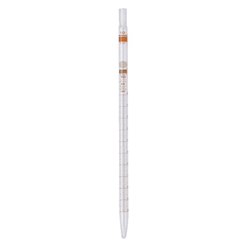 Hirschmann Messpipette, Klasse AS, Braun Graduiert, 5 ml Kapazität, 0.1 ml Teilung, 12 Stück von Hirschmann