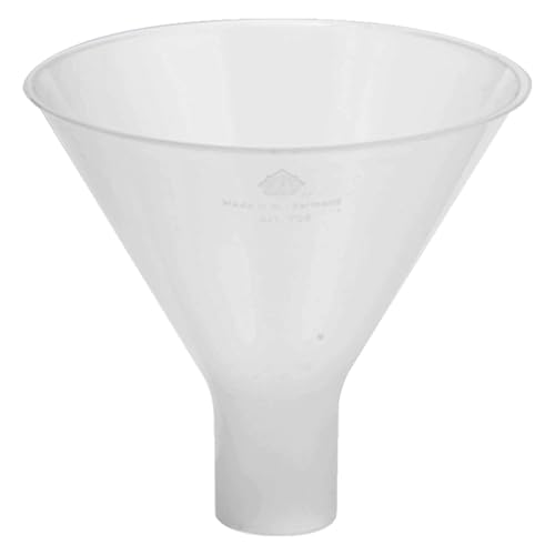 Hirschmann Polypropylen Pulvertrichter, Transparent, 22 mm Auslauf, 100 mm Durchmesser, 65 mm Höhe Hirschmann Polypropylen Pulvertrichter, Transparent, 22 mm Auslauf, 100 mm Durchmesser, 65 mm Höhe von Hirschmann
