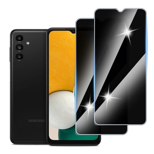 [3 Stück] Sichtschutzfolie für Samsung Galaxy A13 Panzer Schutz Glas, Anti-Spähen Privatsphäre Schutzfolie, 9H Härte, Anti-Kratzer, Bläschenfrei,Anti-Spy von Hirshen