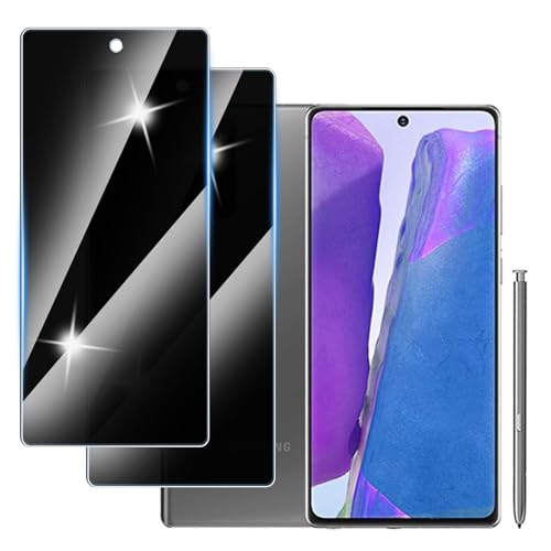 [3 Stück] Sichtschutzfolie für Samsung Galaxy NOTE 20 Panzer Schutz Glas, Anti-Spähen Privatsphäre Schutzfolie, 9H Härte, Anti-Kratzer, Bläschenfrei,Anti-Spy von Hirshen