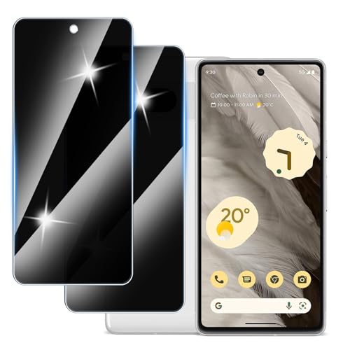 Hirshen [2 Stück] Sichtschutzfolie für Google Pixel 7 Panzer Schutz Glas, Anti-Spähen Privatsphäre Schutzfolie, 9H Härte, Anti-Kratzer, Bläschenfrei,Anti-Spy von Hirshen
