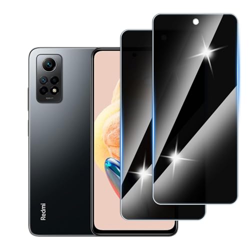 Hirshen [2 Stück] Sichtschutzfolie für Redmi Note 12 Pro Panzer Schutz Glas, Anti-Spähen Privatsphäre Schutzfolie, 9H Härte, Anti-Kratzer, Bläschenfrei,Anti-Spy von Hirshen