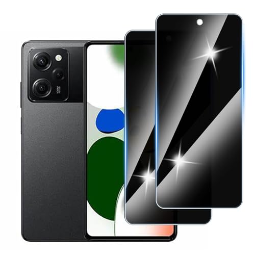 Hirshen [2 Stück] Sichtschutzfolie für Redmi Note 12 Pro Speed Panzer Schutz Glas, Anti-Spähen Privatsphäre Schutzfolie, 9H Härte, Anti-Kratzer, Bläschenfrei,Anti-Spy von Hirshen