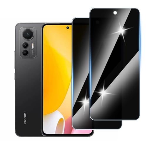 Hirshen [2 Stück] Sichtschutzfolie für Xiaomi 12 Lite Panzer Schutz Glas, Anti-Spähen Privatsphäre Schutzfolie, 9H Härte, Anti-Kratzer, Bläschenfrei,Anti-Spy von Hirshen