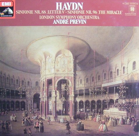 Haydn: Sinfonien Nr. 88 "Letter V" & Nr. 96 "The Miracle" [Vinyl LP] [Schallplatte] von His Master's Voice