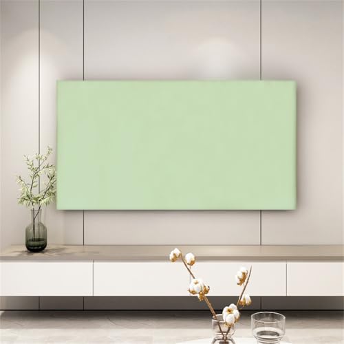 Hiseng TV-Abdeckung Staubschutzhülle, Hülle Bezug Für Fernsehen Schutzhülle Hängend/Desktop Universal Stoff Tv Hülle Anwendbar 32-85 Zoll Flacher Fernseher (32-39 Zoll,Grün) von Hiseng
