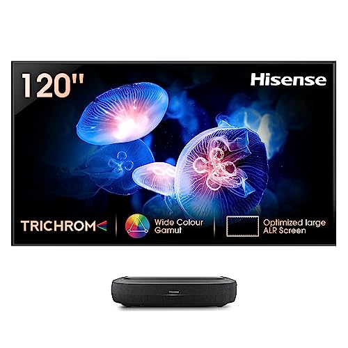 Hisense 120L9G-A12 RGB Trichroma Laser Projector (120 Inch Cinema Screen, 4K Laser TV, UHD, HDR, VIDAA U4 Smart TV, Triple Tuner, Quad Core Processor) von Hisense