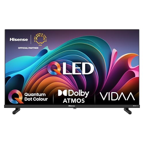 Hisense 32A5NQ 80 cm (32 Zoll) QLED Fernseher Full HD, Smart TV, Triple Tuner, AI Sports Mode, Dolby Atmos, Share to TV, Duale Positionierung, WiFi, Game & Hotel Modus, Schwarz [2024] von Hisense
