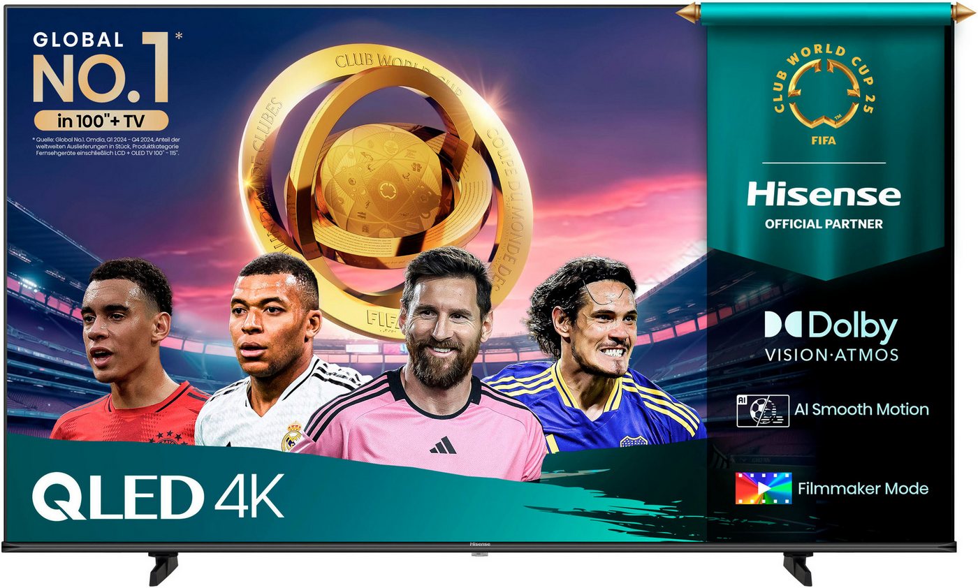 Hisense 55E77Q QLED-Fernseher (139 cm/55 Zoll, 4K Ultra HD, Smart-TV, 4K UHD QLED) von Hisense