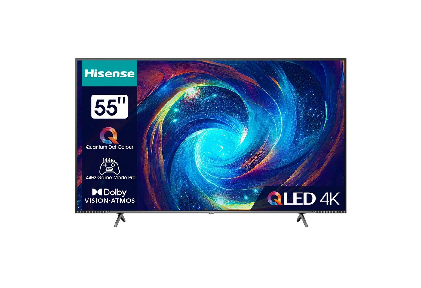 Hisense 55E7KQ PRO QLED-Fernseher (139,00 cm/55 Zoll, QLED 4K, Smart-TV, Sound Technologie Dolby Atmos, Dolby Audio) von Hisense