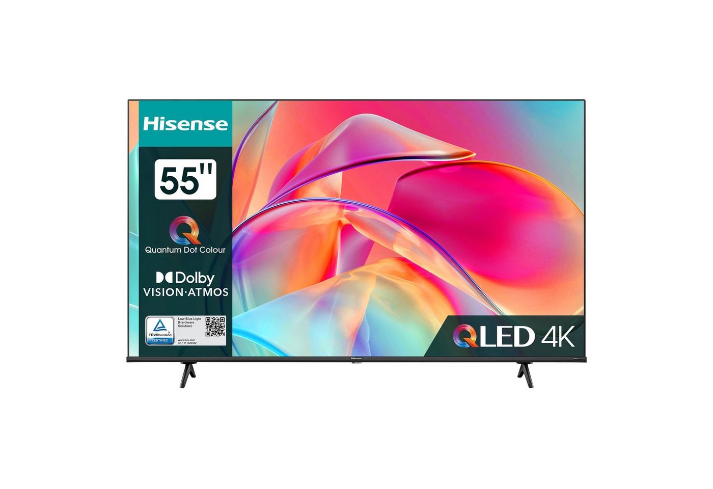 Hisense 55E7KQ QLED-Fernseher (139,00 cm/55 Zoll, QLED 4K UHD, Smart-TV, Sound Technologie Dolby Atmos / Dolby MS12) von Hisense