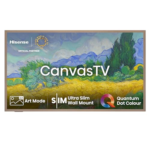 Hisense 55S7NQ 139 cm (55 Zoll) Canvas TV, 4K QLED, Wide Color Gamut, Dolby Vision IQ, 144 Hz, DVB-T2/T/C/S2/S Tuner, Wifi, HDMI 2.1, HLG, HDR10/HDR10+ Adaptive, VIDAA, Alexa Built-in, Filmmaker Modus von Hisense