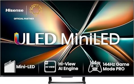 Hisense 55U7Q sw LED-TV Mini LED UHD Multituner BT Smart Dolby Vision HDR10+ (20015889) von Hisense