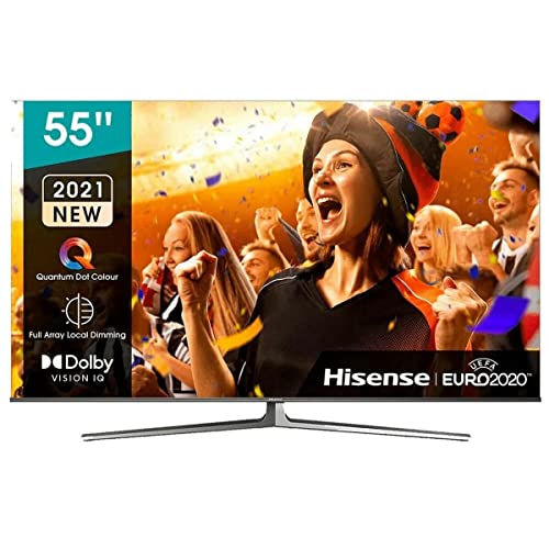 Hisense 55U8GQ LED-Fernseher, schwarz, UltraHD/4K, SmartTV, Dolby Atmos, Betriebsystem VIDAA U von Hisense