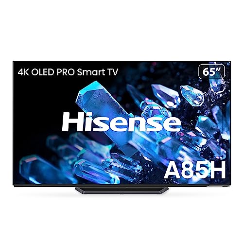 Hisense 65A85H OLED 164cm (65 Zoll) Fernseher, 4K, HDR, Dolby Vision IQ & Atmos, IMAX Enhanced, Filmmaker Mode, 120Hz, Alexa Built-in, Google Assistant, Game Mode Pro, DTS Virtual X, anthrazit [2022 ] von Hisense