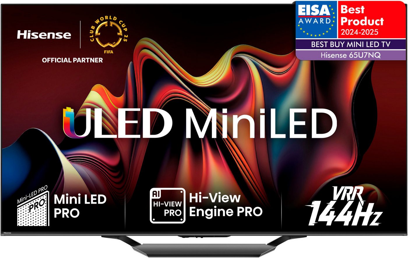 Hisense 65U7NQ Mini-LED-Fernseher (164 cm/65 Zoll, 4K Ultra HD, Smart-TV, 4KUHD, ULED, Mini LED) von Hisense