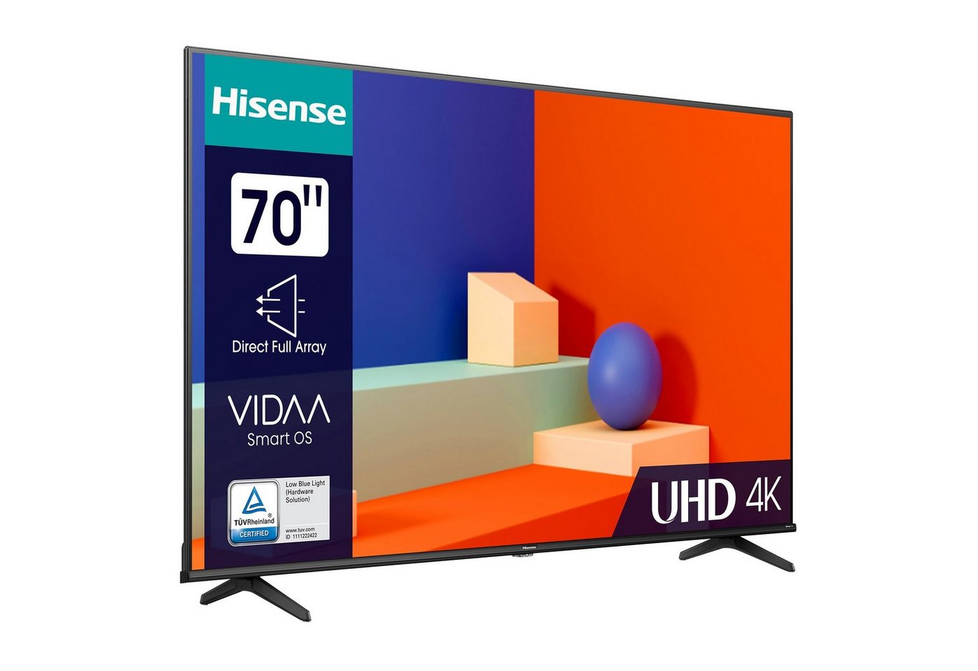 Hisense 70A6K LED-Fernseher (177,80 cm/70 Zoll, 4K Ultra HD, Smart-TV, HDR) von Hisense