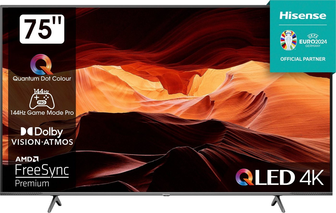 Hisense 75E77KQ PRO QLED-Fernseher (189 cm/75 Zoll, 4K Ultra HD, Smart-TV) von Hisense