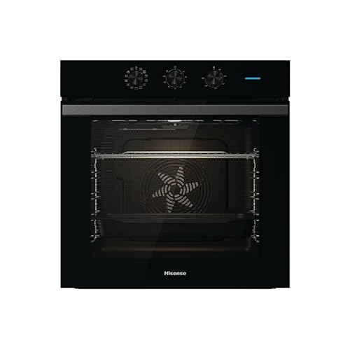 Hisense BI64111AB Multifunktions-Heizofen, Hohlraum XXL 77 Liter, 12 Kochfunktionen, Wasserreinigung, Klasse A, Schnellvorheizung, Pizzafunktion 300 °C, Air Fry von Hisense