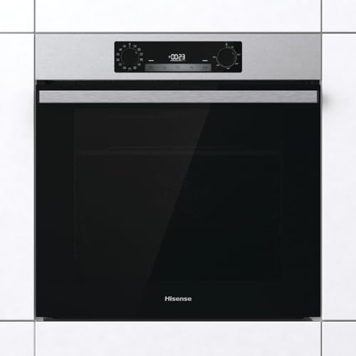 Hisense BI64211AX, Multifunktions-Ofen, Even Bake 77L, gleichzeitiges Kochen x 5, Gefroren, Grill/Pizza-Modus, einfache Reinigung, abnehmbare Tür von Hisense