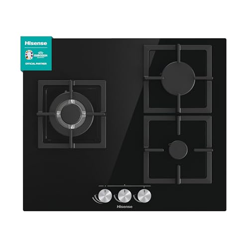 Hisense GG633B – Erdgas-Kochplatte, 3 Zonen, 60 cm, Grill aus Gusseisen und schwarzem Hartglas, automatische Zündung, in den Bedienelementen integriert, Sicherheit Gasstop, einfache Reinigung Hisense GG633B – Erdgas-Kochplatte, 3 Zonen, 60 cm, Grill aus Gusseisen und schwarzem Hartglas, automatische Zündung, in den Bedienelementen integriert, Sicherheit Gasstop, einfache Reinigung von Hisense