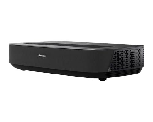 Hisense PL1SE Laser Cinema 80-120 Zoll Laser Projektor, Ultrakurzdistanz, 4K, UHD, HDR, Laser Technologie, Smart OS, HDMI 2.1, Dolby Vision & Atmos, VIDAA U6, anthrazit (ohne Leinwand) von Hisense