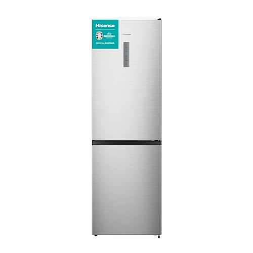 Hisense RB390N4BCC Kühl- Gefrierkombination Total No Frost, Inox, C-Klasse, 185 cm hoch von Hisense