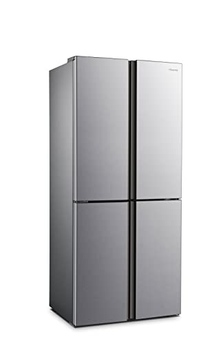 Hisense RQ515N4AD1 – Kühlschrank mit 4 Türen, Gesamtlänge 427 l, 1,82 m hoch, Stahl, Multi Air Flow, Schublade mit Feuchtigkeitsregelung, leise von Hisense