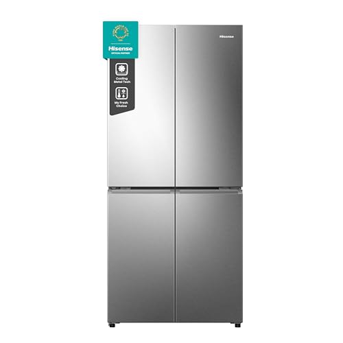Hisense RQ5P470SAID Cross-Door Kühl-Gefrier-Kombination, 304 Liter Kühlteil, 179 Liter Gefrierteil, Total NoFrost, Wifi, Multi AirFlow, FastFreeze, Energieeffizienzklasse D, 178,5cm x 79,4cm Hisense RQ5P470SAID Cross-Door Kühl-Gefrier-Kombination, 304 Liter Kühlteil, 179 Liter Gefrierteil, Total NoFrost, Wifi, Multi AirFlow, FastFreeze, Energieeffizienzklasse D, 178,5cm x 79,4cm von Hisense