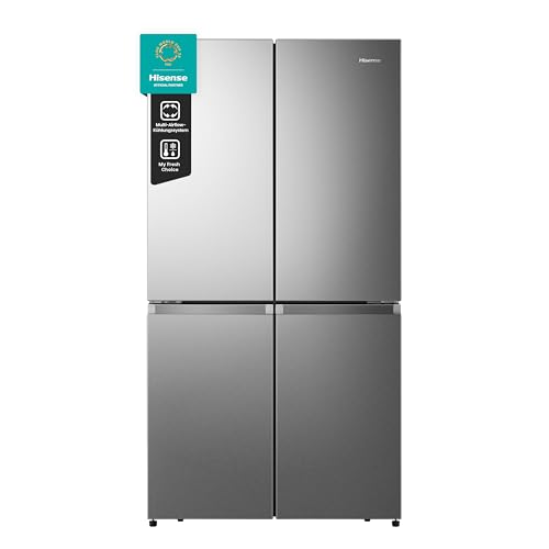 Hisense RQ758N4SAIE Cross Door Kühl-Gefrierkombination/NoFrostPlus/Inverter-Kompressor/Multiflow 360°/ SuperCool/ 178,5 cm/Kühlteil 393 l/Gefrierteil 216 l/ 40 dB/ 320 kWh/Jahr/Inox-Look Hisense RQ758N4SAIE Cross Door Kühl-Gefrierkombination/NoFrostPlus/Inverter-Kompressor/Multiflow 360°/ SuperCool/ 178,5 cm/Kühlteil 393 l/Gefrierteil 216 l/ 40 dB/ 320 kWh/Jahr/Inox-Look von Hisense