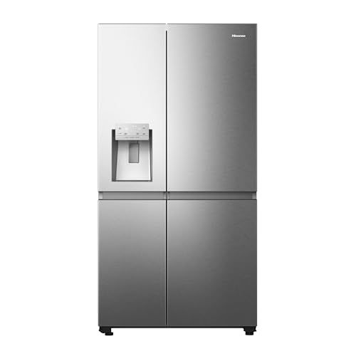 Hisense RS818N4TIC Side by Side – Kühl-Gefrierkombination, EEK C, Eis-Wasserspender, LED Display, Total No Frost, Multi Air Flow, Fast Freeze, Inox Look Hisense RS818N4TIC Side by Side – Kühl-Gefrierkombination, EEK C, Eis-Wasserspender, LED Display, Total No Frost, Multi Air Flow, Fast Freeze, Inox Look von Hisense