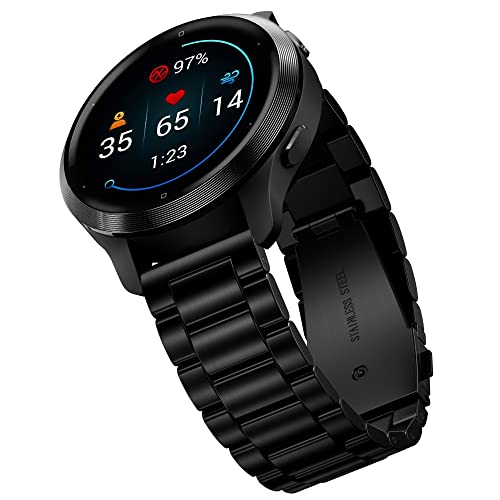 Hiseus Armband Kompatibel mit Garmin Vivoactive 4S/Vivomove 3S/Venu 2S, Edelstah Metall Armband Klassisches Prämie Uhrenarmband für Garmin Forerunner 265S/255S/255S Music Ersatzarmband Hiseus Armband Kompatibel mit Garmin Vivoactive 4S/Vivomove 3S/Venu 2S, Edelstah Metall Armband Klassisches Prämie Uhrenarmband für Garmin Forerunner 265S/255S/255S Music Ersatzarmband von Hiseus
