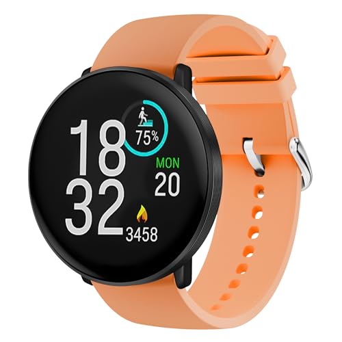 Hiseus Armband Kompatibel mit Polar Ignite 3 / Ignite 2 / Ignite Armbänder, Sport Silikon Wasserdichtes Ersatz Armband für Pacer/Unite Uhrenarmband (Orange) von Hiseus