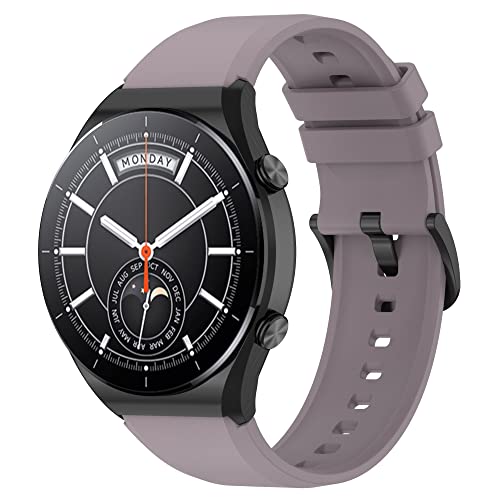 Hiseus Armband Kompatibel mit Xiaomi Watch S1, Verstellbares Unisex Ersatzarmband aus Weichem Silikon Kompatibel mit Xiaomi Watch S1 / S1 Active/Mi Watch (roland Violett) von Hiseus